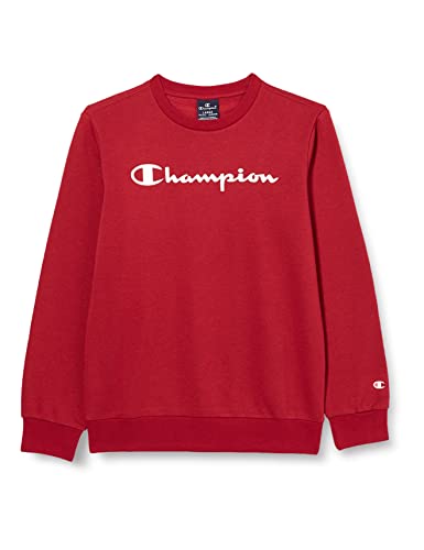 Champion Jungen Legacy- Classic Logo Crewneck Pullover, Rosso Carminio, 15-16 Jahre von Champion
