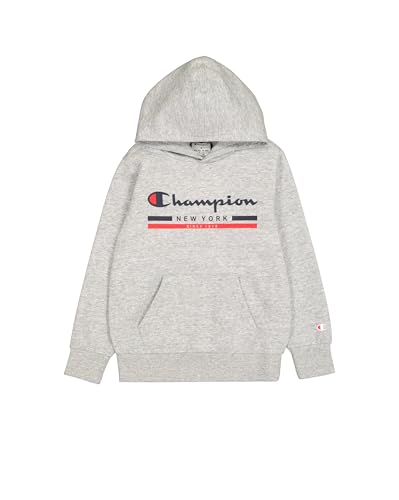 Champion Jungen Legacy Graphic Shop B (306837) -Ultra-Light Soft Compact Powerblend Fleece Hooded Sweatshirt, Grau (EM021), 5-6 Years von Champion
