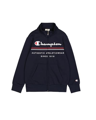 Champion Jungen Legacy Graphic Shop B (306840) -Ultra-Light Soft Compact Powerblend Fleece Full-Zip Hoodie, Blau (BS501), 5-6 Years von Champion