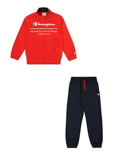 Champion Jungen Legacy Graphic Shop B (306848) -Special Polywarpknit Semi-Dull High-Neck Trainingsanzug Kinder, Rot (RS011), 15-16 Years von Champion