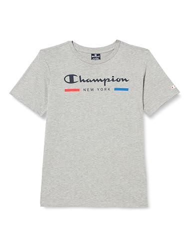 Champion Jungen Legacy Graphic Shop B-New York S/S Crewneck T-Shirt, Grau, 13-14 Jahre von Champion