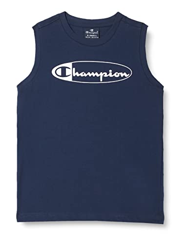 Champion Jungen Legacy Graphic Shop S/L Tanktop, Marineblau, 9-10 Jahre von Champion