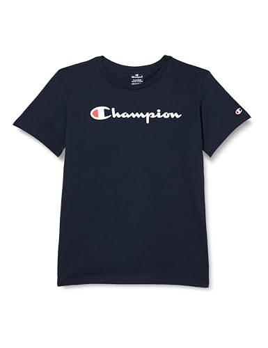 Champion Jungen Legacy Icons B-S/S Crewneck T-Shirt, Marineblau, 13-14 Jahre von Champion