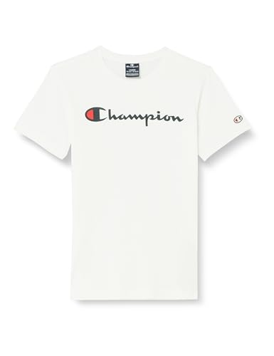 Champion Jungen Legacy Icons B-S/S Crewneck T-Shirt, Weiß, 15-16 Jahre von Champion