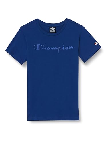 Champion Unisex Crewneck T-Shirt, Dunkelblau, 9-10 Jahre von Champion