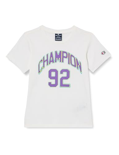 Champion Jungen Legacy Modern Basket B-Graphic Regular S/S Crewneck T-Shirt, hellgrau, 9-10 Jahre von Champion