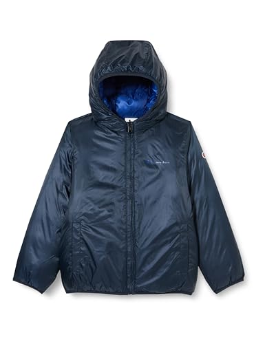 Champion Jungen Legacy Outdoor B-Light Wr Reversible Gepolsterte Jacke, Blu Marino/Blu College, 11-12 Jahre von Champion