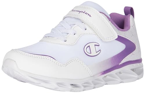 Champion Jungen Mädchen Athletic-Wave 2 G PS Sneakers, Bianco/Viola (WW005), 27.5 EU von Champion