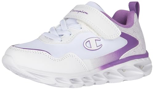 Champion Jungen Mädchen Athletic Wave 2G Td Sneakers, Weiß Lila Ww005, 24 EU von Champion