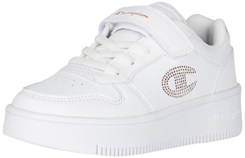 Champion Jungen Mädchen Legacy Rebound Platform Glitter G Ps Sneakers, Weiß Roségold Ww008, 28.5 EU von Champion