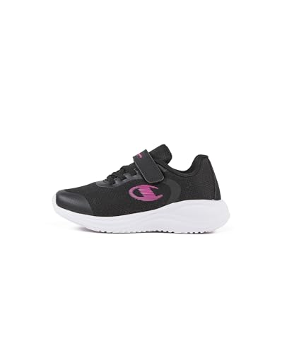 Champion Jungen Mädchen Syphon Engage Mesh G PS Low Sneakers, Nero/Fucsia (KK004), 32 EU von Champion