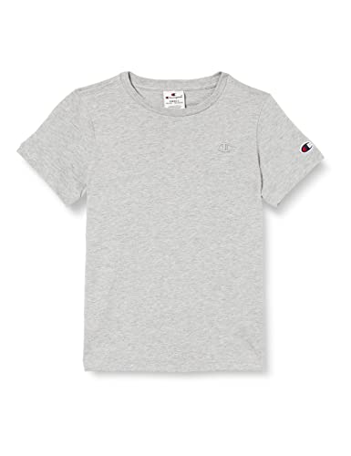 Champion Jungen Rochester 1919 C-Logo Crewneck S-s T-Shirt, Grau meliert (Nogm), 3-4 Jahre von Champion