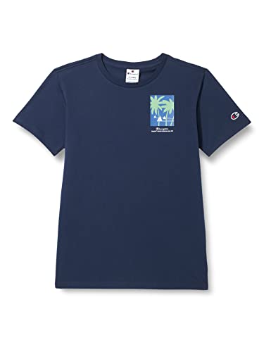 Champion Jungen Rochester 1919 Graphic Gallery Crewneck S-s T-Shirt, Marineblau (Eco-Future), 9-10 Jahre von Champion