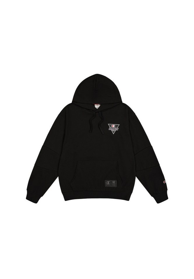 Champion Kapuzenpullover Champion Herren Big Logo Hooded Sweatshirt 220363 schwarz von Champion