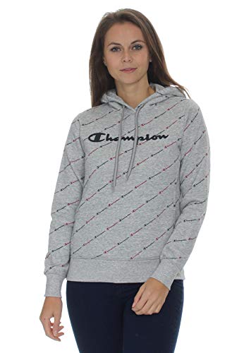 Champion Kapuzenpullover Damen 113208 F20 EL016 NOXM/Allover CHP81 Grau, Größe:S von Champion