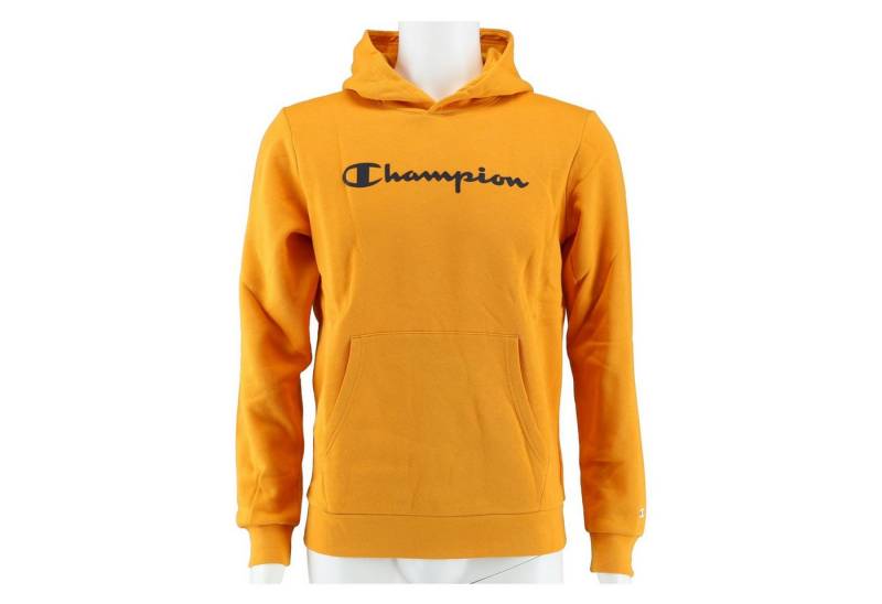 Champion Kapuzenpullover Hoodie Big Logo Print (gefüttert) signalgelb Kinder von Champion