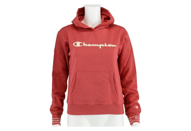 Champion Kapuzenpullover Hoodie Big Logo Print rot Mädchen von Champion