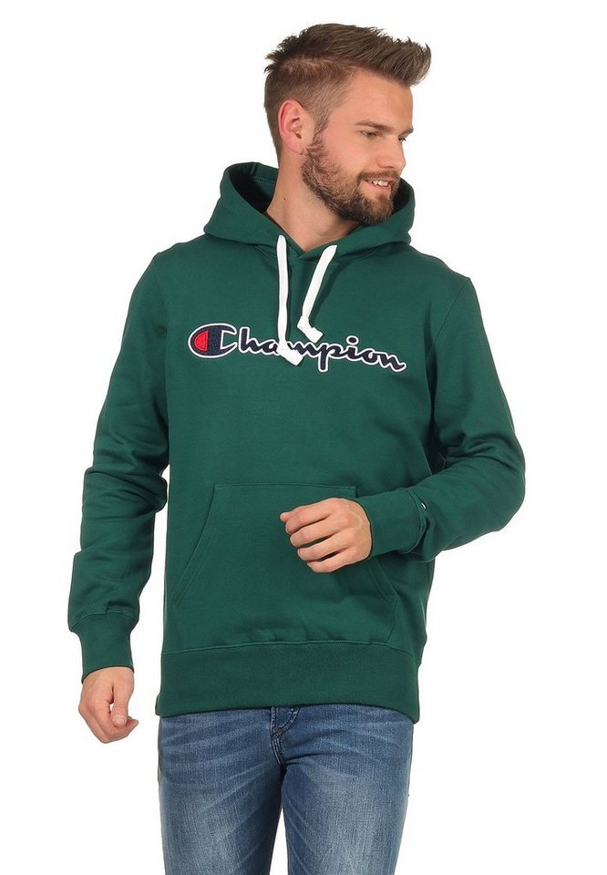 Champion Kapuzensweatshirt Champion Kapuzenpullover Herren 214718 F20 GS502 HLG Dunkelgrün von Champion