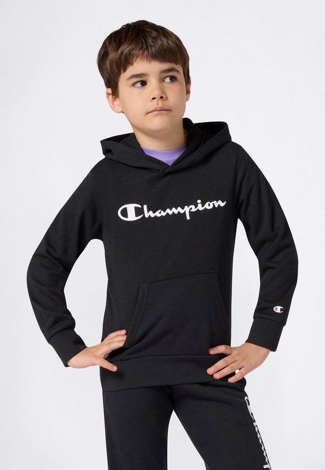 Champion Kapuzensweatshirt ICONS CONTRAST Terry Hoodie (1-tlg) für Kinder, sportlicher Stil, aus Baumwolle und Polyester von Champion