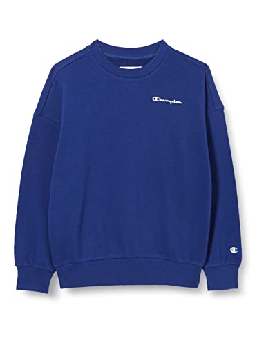 Champion Kinder und Jugendliche Eco Future Spring Terry Crewneck Sweatshirt, Blau (College), 7-8 Jahre von Champion