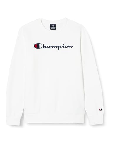 Champion Kinder und Jugendliche Legacy American Classics B Ultralight Powerblend Fleece Crewneck Sweatshirt, Bianco, 3-4 Jahre von Champion