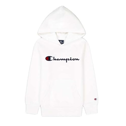 Champion Kinder und Jugendliche Legacy American Classics B-Ultralight Powerblend Fleece Kapuzenpullover, Bianco, 5-6 Jahre von Champion