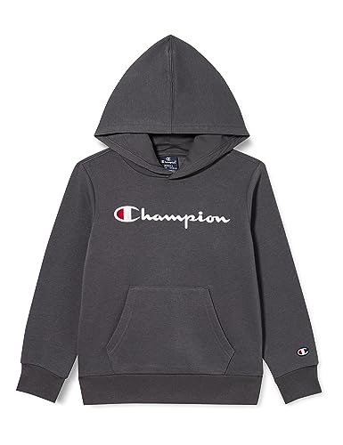 Champion Kinder und Jugendliche Legacy American Classics B-Ultralight Powerblend Fleece Kapuzenpullover, Graphitgrau, 7-8 Jahre von Champion