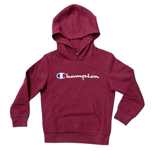 Champion Kinder und Jugendliche Legacy American Classics B-Ultralight Powerblend Fleece Kapuzenpullover, Rosso Tbr, 5-6 Jahre von Champion