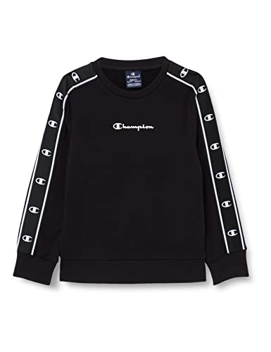 Champion Kinder und Jugendliche Legacy American Tape-Powerblend Crewneck Sweatshirt, Schwarz, 7-8 Jahre von Champion