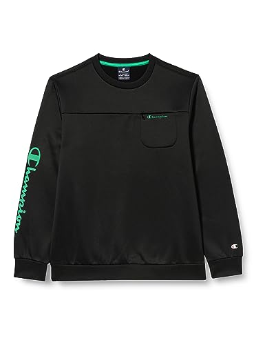 Champion Kinder und Jugendliche Legacy American Tech B-Storm Fleece Crewneck Sweatshirt, Nero, 13-14 Jahre von Champion