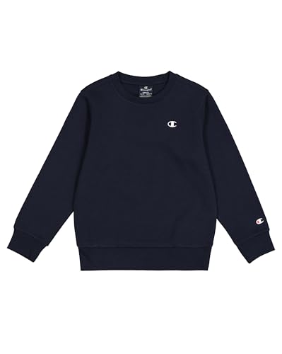Champion Jungen Legacy Basics B-Ultralight Powerblend Fleece Crewneck Sweatshirt, Marineblau, 11-12 Jahre von Champion