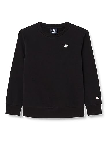 Champion Kinder und Jugendliche Legacy Basics B-Ultralight Powerblend Fleece Crewneck Sweatshirt, Schwarz, 15-16 Jahre von Champion