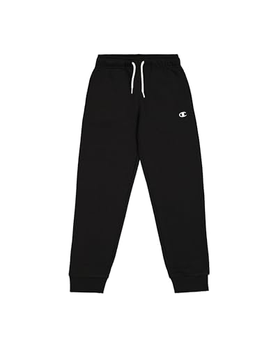 Champion Jungen Legacy Basics B-Ultralight Powerblend Fleece Rib Cuff Trainingshose, Schwarz, 11-12 Jahre von Champion