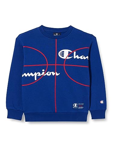 Champion Kinder und Jugendliche Legacy Basketball B Ultralight Powerblend Fleece Crewneck Sweatshirt, Blu College, 13-14 Jahre von Champion