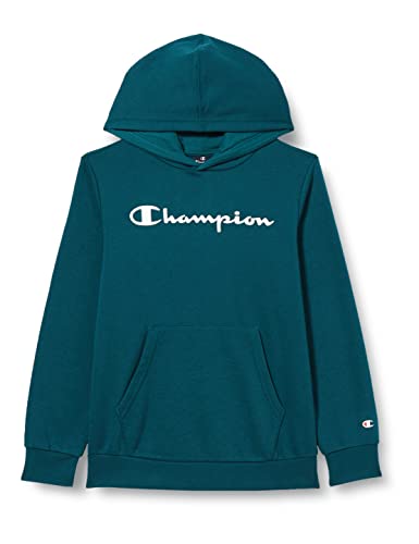 Champion Kinder und Jugendliche Legacy- Classic Logo Kapuzenpullover, Teal, 7-8 Jahre von Champion