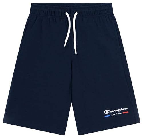 Champion Kinder und Jugendliche Legacy Graphic Shop B-Light Cotton Jersey Long Bermuda Shorts, Marineblau, 11-12 Jahre von Champion