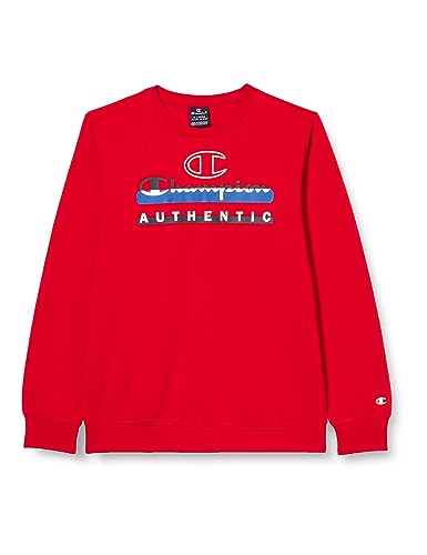 Champion Kinder und Jugendliche Legacy Graphic Shop B Ultralight Powerblend Fleece Crewneck Sweatshirt, Rosso Scuro, 15-16 Jahre von Champion