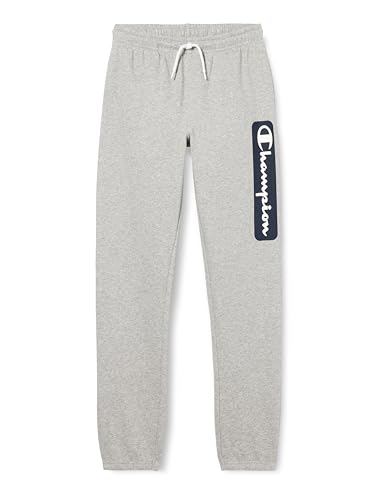 Champion Kinder und Jugendliche Legacy Graphic Shop B Ultralight Powerblend Fleece Elastic Cuff Trainingshose, Grigio Melange Chiaro, 11-12 Jahre von Champion