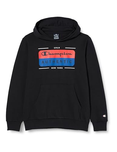 Champion Kinder und Jugendliche Legacy Graphic Shop B Ultralight Powerblend Fleece Kapuzenpullover, Nero, 13-14 Jahre von Champion