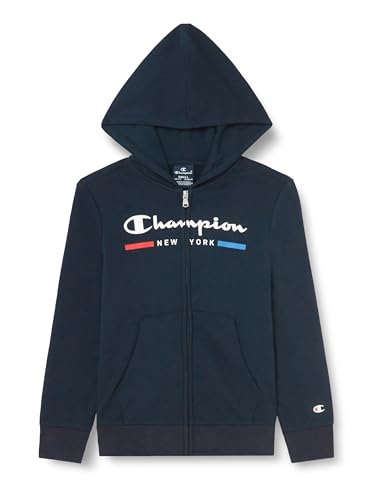 Champion Kinder und Jugendliche Legacy Graphic Shop B-Ultralight Powerblend Terry Full-Zip Kapuzenpullover, Marineblau, 9-10 Jahre von Champion