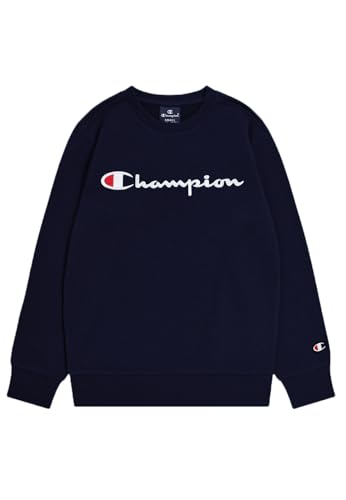 Champion Kinder und Jugendliche Legacy Icons B-Ultralight Spring Terry Crewneck Sweatshirt, Marineblau, 15-16 Jahre von Champion