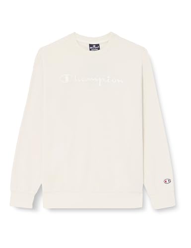 Champion Kinder und Jugendliche Legacy Icons Tonal Logo B-Ultralight Spring Terry Crewneck Sweatshirt, Elfenbein, 9-10 Jahre von Champion