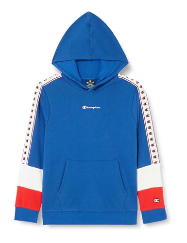 Champion Kinder und Jugendliche Legacy Retro Sport B-Spring Terry Kapuzenpullover, Elektroblau/Weiß/Rot, 9-10 Jahre von Champion