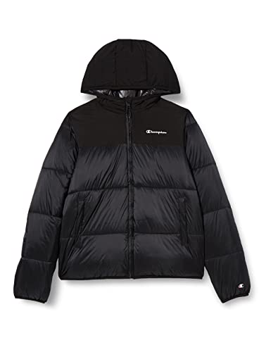 Champion Kinder und Jugendliche Outdoor Color Block Jacke, Schwarz, 11-12 Jahre von Champion