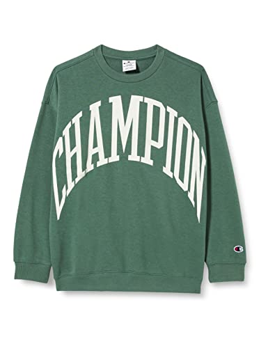 Champion Kinder und Jugendliche Rochester 1919 City Explorer Crewneck Sweatshirt, Grün (DUK), 11-12 Jahre von Champion