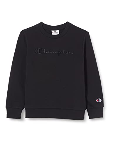 Champion Kinder und Jugendliche Rochester 1919 Logo Crewneck Sweatshirt, Schwarz, 11-12 Jahre von Champion