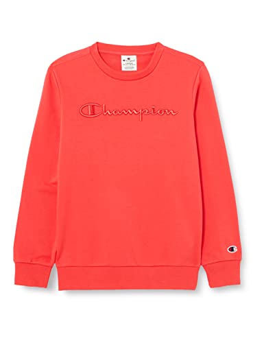 Champion Kinder und Jungen Rochester 1919-Champion Logo Crewneck Hoodie, Rosso Scarlatto (KOR), 13-14 anni von Champion