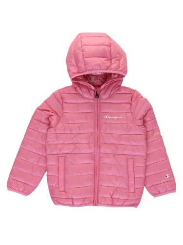 Champion Kleine Mädchen und Mädchen Legacy Outdoor Light Hooded Wattierte Jacke, Rosa Acceso, 13-14 anni von Champion