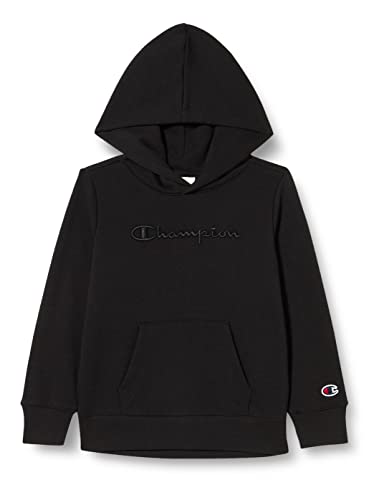 Champion Kleine Mädchen und Mädchen Rochester 1919-Champion Logo Hooded Sweatshirt, Nero, 13-14 anni von Champion