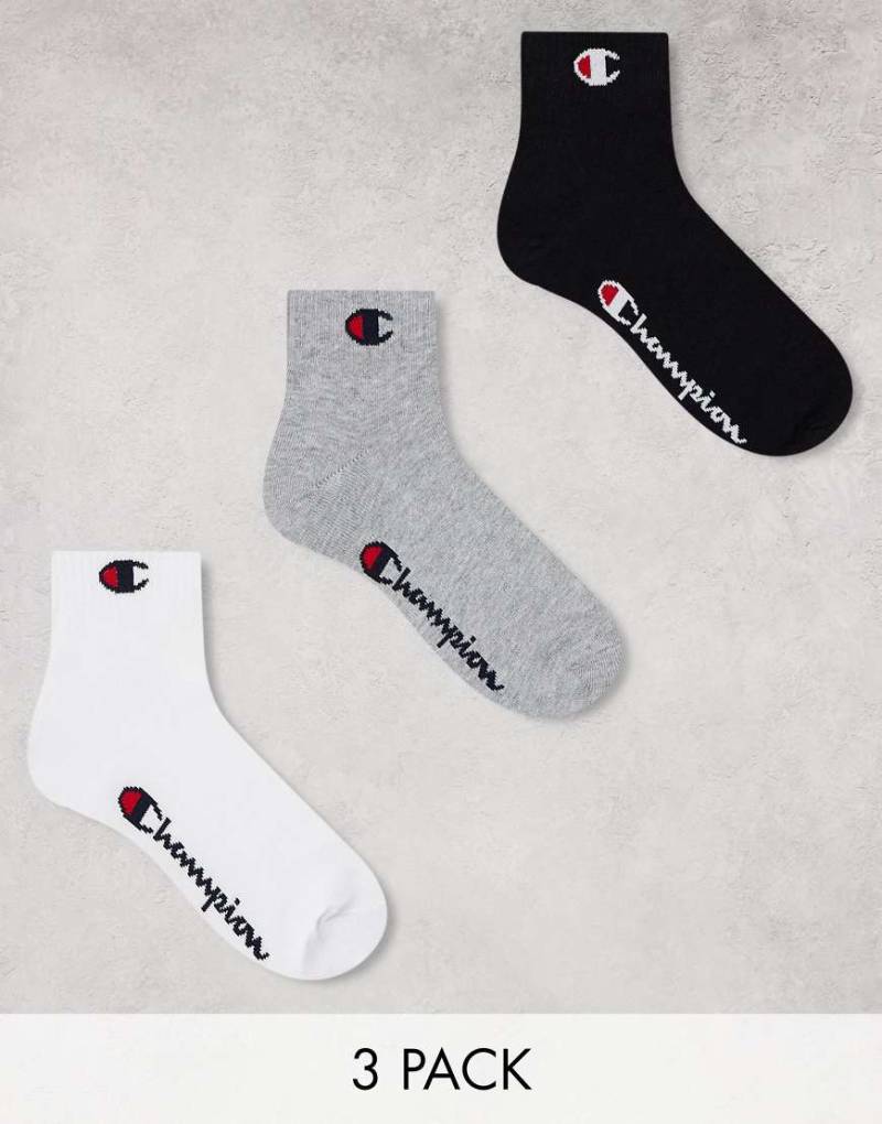 Champion - 3er-Pack kurze Socken in verschiedenen Farben-Bunt von Champion